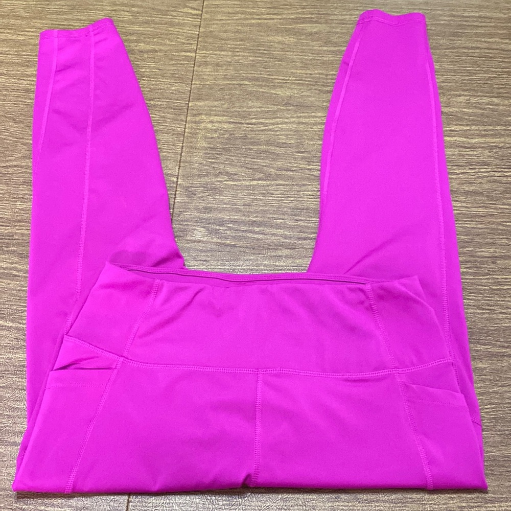 Bright Purple Avia Size L Leggings w Side Pockets